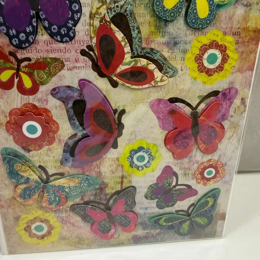 🩷5/$10 Crafter's Square Pop-Up Butterfly Stickers - Multicolor